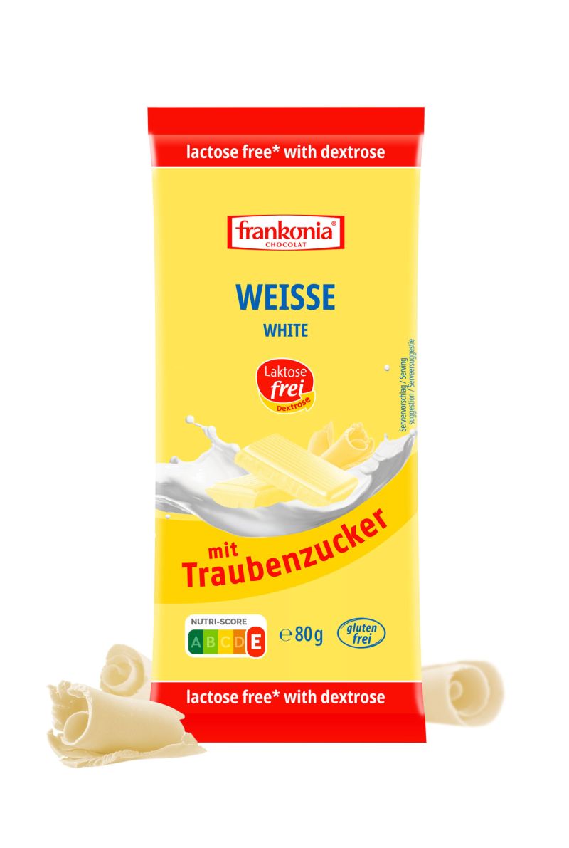 Frankonia Dextrose Weisse Schokolade 80g