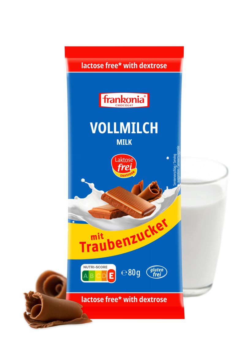 Frankonia Dextrose Vollmilch Schokolade 80g