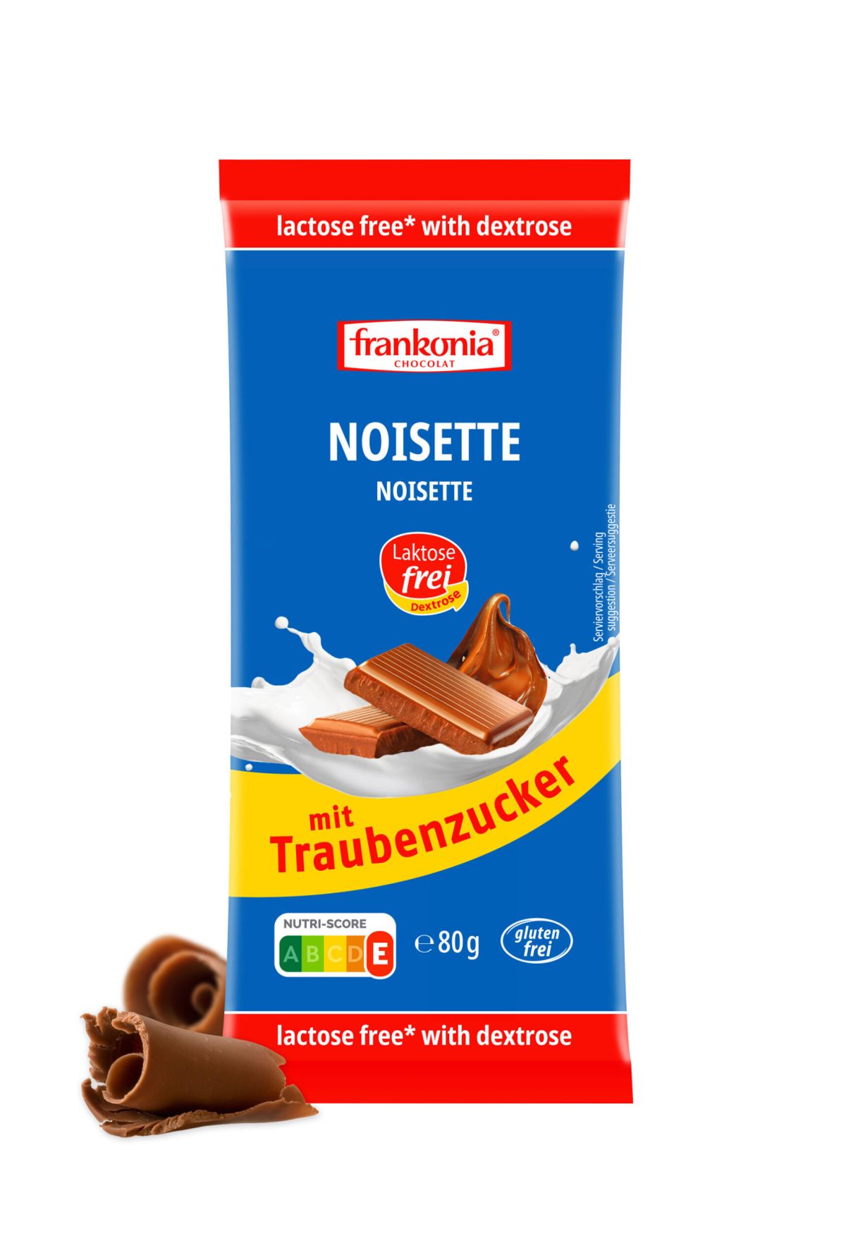 Frankonia Dextrose Noisette Schokolade 80g