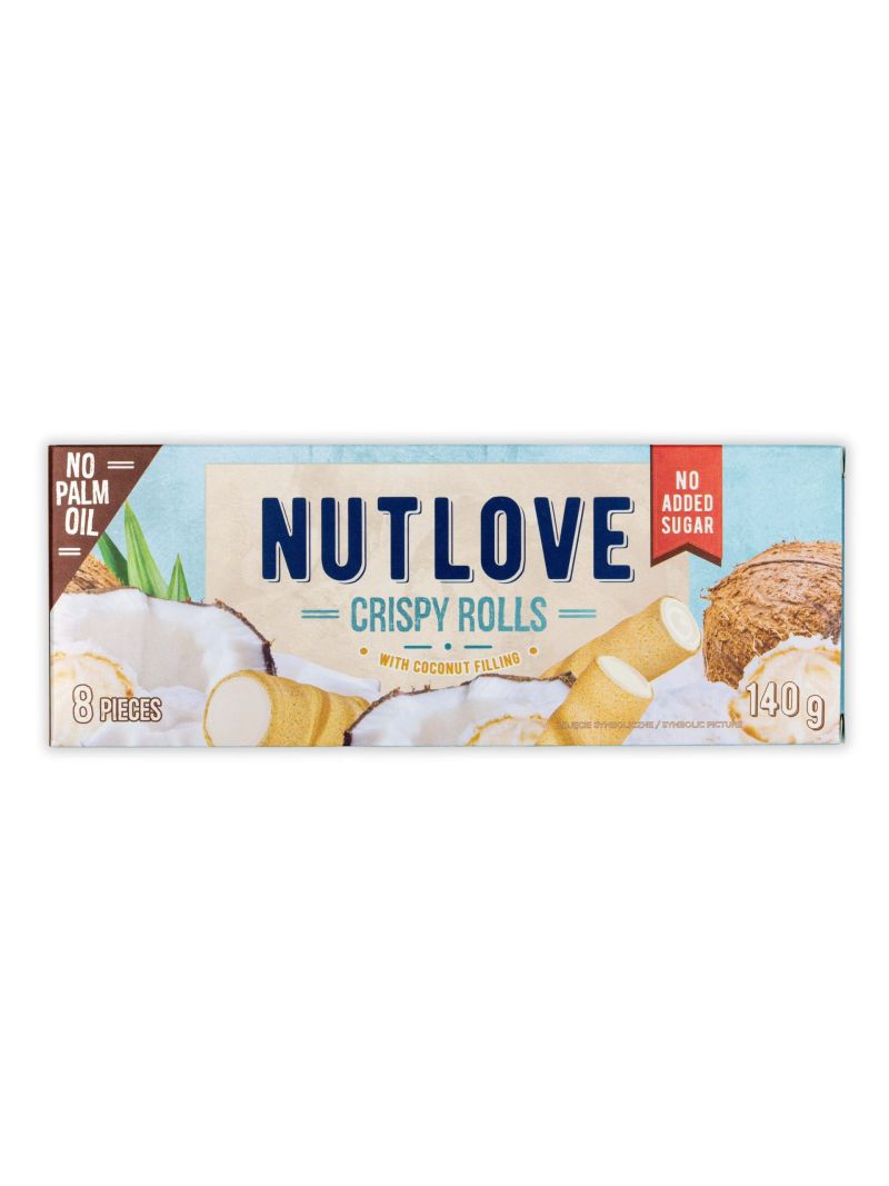 Allnutrition Nutlove Crispy Rolls with Coconut Filling 140g