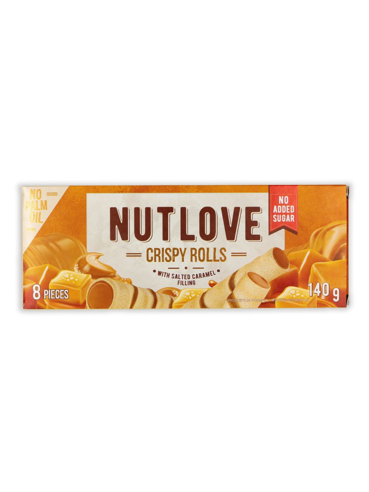 Allnutrition Nutlove Crispy Rolls with Salted Caramel Filling 140g