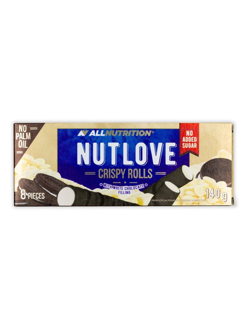 Allnutrition Nutlove Crispy Rolls with White Chocolate Filling 140g