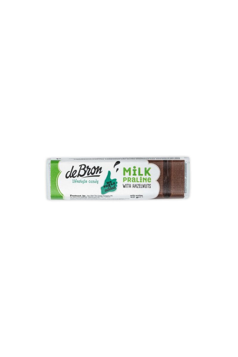 De Bron Milk Praline with Hazelnuts 42g