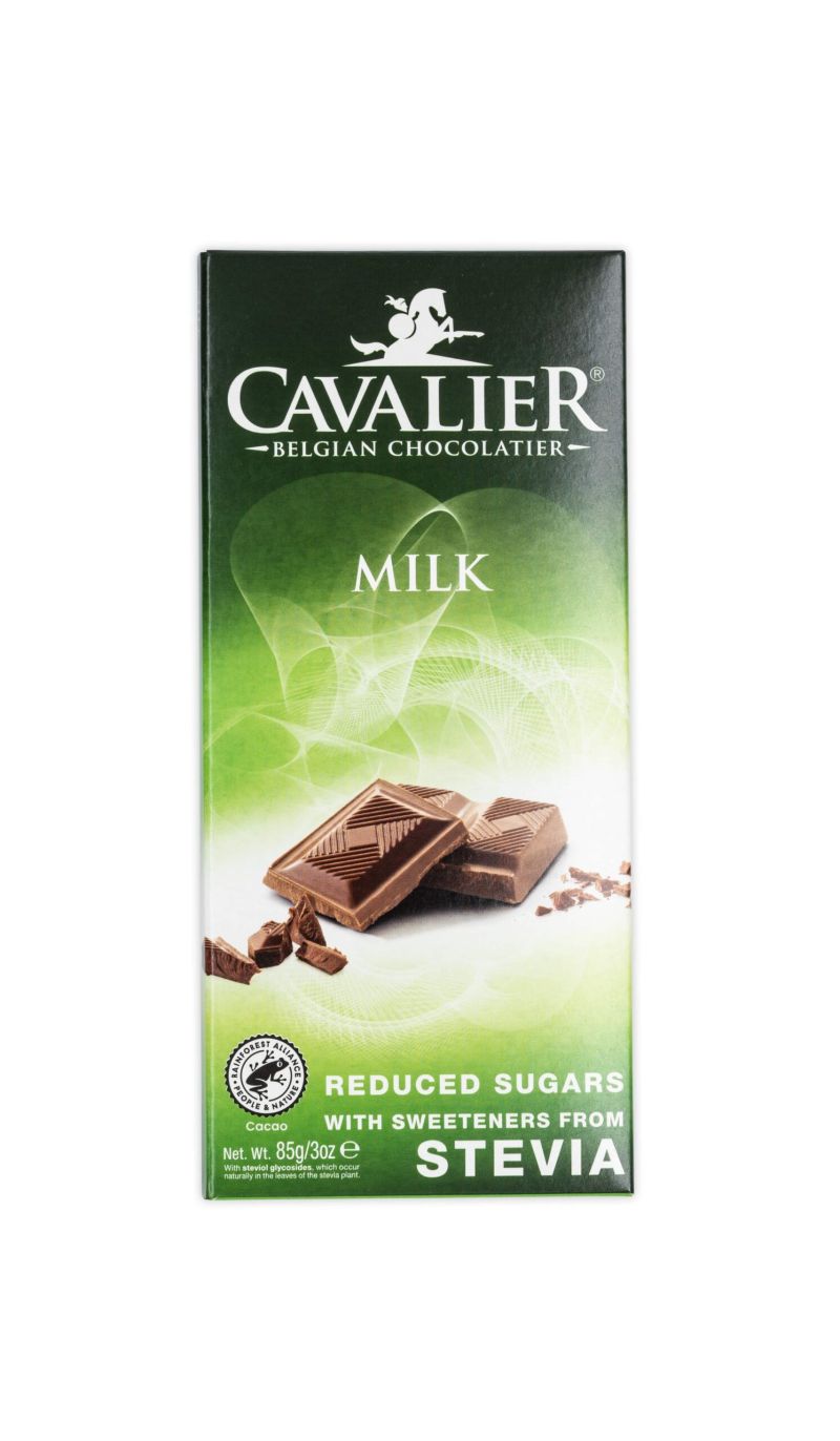 Cavalier Milk Chocolate with Stevia 85g