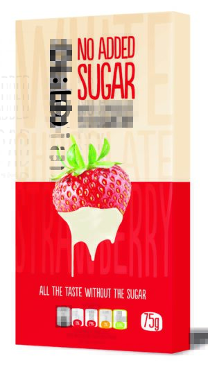 01003AA - 3D White Chocolate Strawberry Image