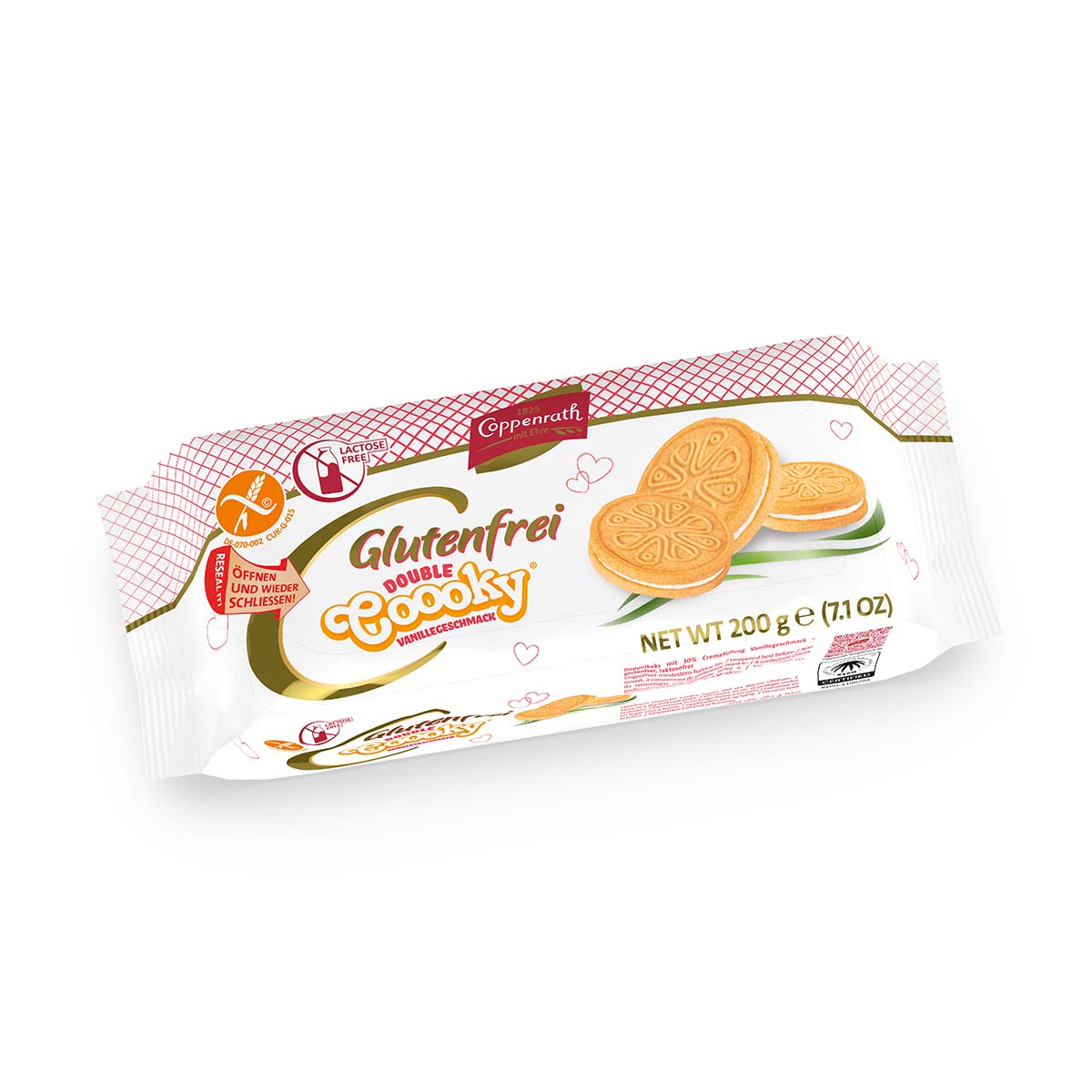 Coppenrath Double Coooky Vanille glutenfrei & laktosefrei 200g – Packung