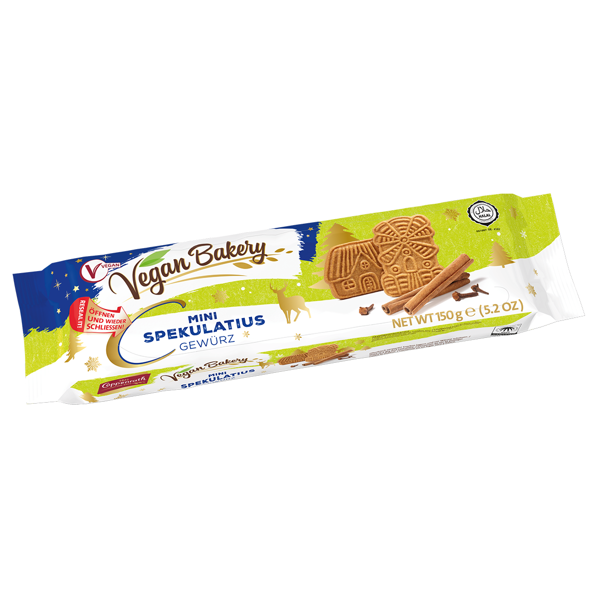 Coppenrath Vegan Bakery Mini Spekulatius Gewürz 150g – Packung
