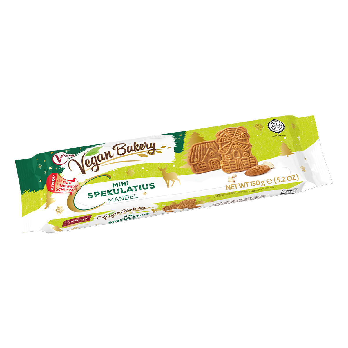 Coppenrath Vegan Bakery Mini Spekulatius Mandel 150g – Packung