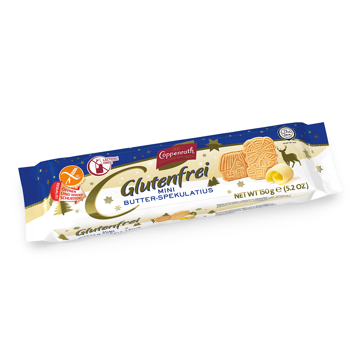 Coppenrath Mini Butter-Spekulatius glutenfrei & laktosefrei 150g – Packung