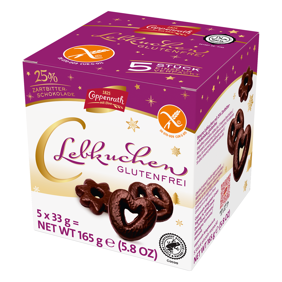 Coppenrath Lebkuchen glutenfrei 165g – Faltschachtel
