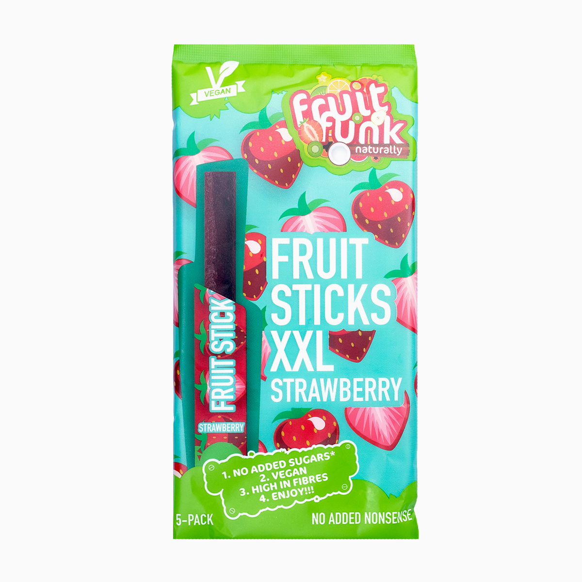 Fruitfunk Fruitstick XXL Erdbeer 5er-Pack 5x20g
