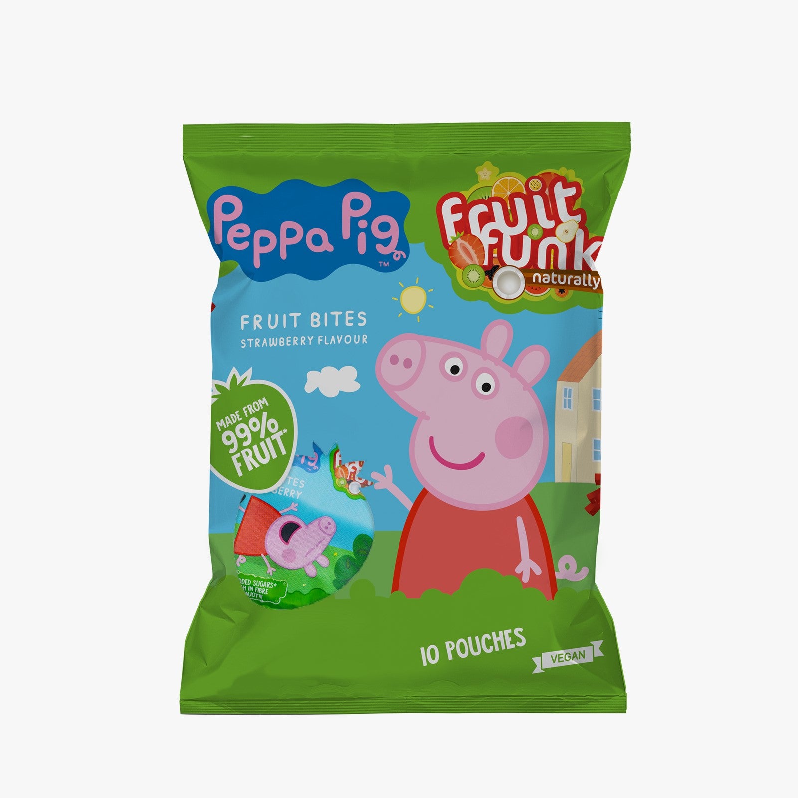 Fruitfunk Peppa Pig Multibag Erdbeer 10x10g