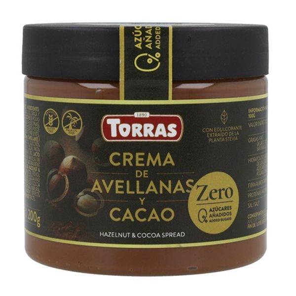 Torras Stevia Nuss-Nougat Creme ohne zuckerzusatz_800x800