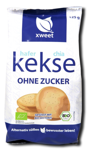Xweet Hafer ​Chia Kekse m. Erythrit 125g