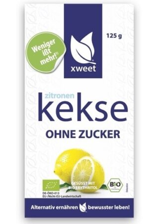 Xweet Zitronen Kekse m. Erythrit 125g